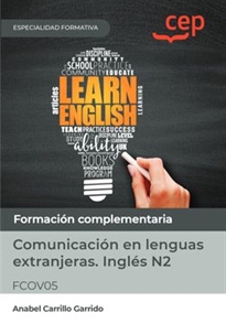 Books Frontpage Manual. Comunicación en lenguas extranjeras. Inglés N2 (FCOV05). Especialidades formativas