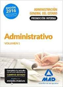 Books Frontpage Administrativo de la Administración General del Estado (Promoción interna). Temario volumen 1