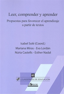 Books Frontpage LEER, COMPRENDER Y APRENDER. Propuestas para favorecer el aprendizaje a partir de textos