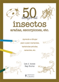 Books Frontpage 50 dibujos de insectos, arañas, escorpiones, etc.