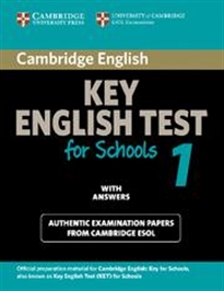 Books Frontpage Cambridge Key English Test for Schools 1 Student's Book with answers