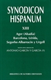 Front pageSynodicon Hispanum. XIII: Ager (Abadía), Barcelona, Lérida, Segorbe-Albarracín y Urgell