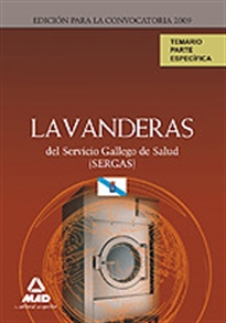 Books Frontpage Lavanderas del servicio gallego de salud (sergas). Temario parte específica