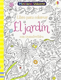 Books Frontpage Libro para colorear - El jardín con transferibles