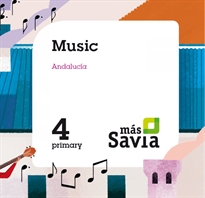 Books Frontpage Music. 4 Primary. Más Savia. Andalucía