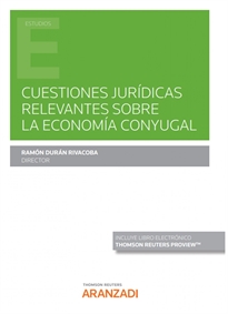 Books Frontpage Cuestiones jurídicas relevantes sobre la economía conyugal (Papel + e-book)